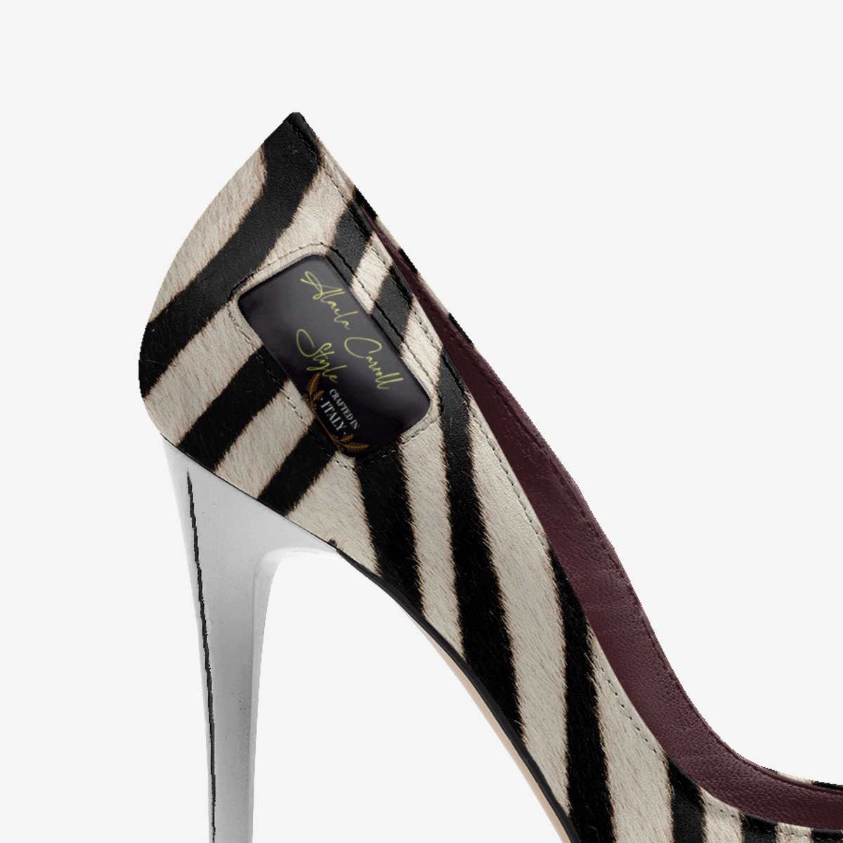 Zebra Print Full Cut High Heel image 1