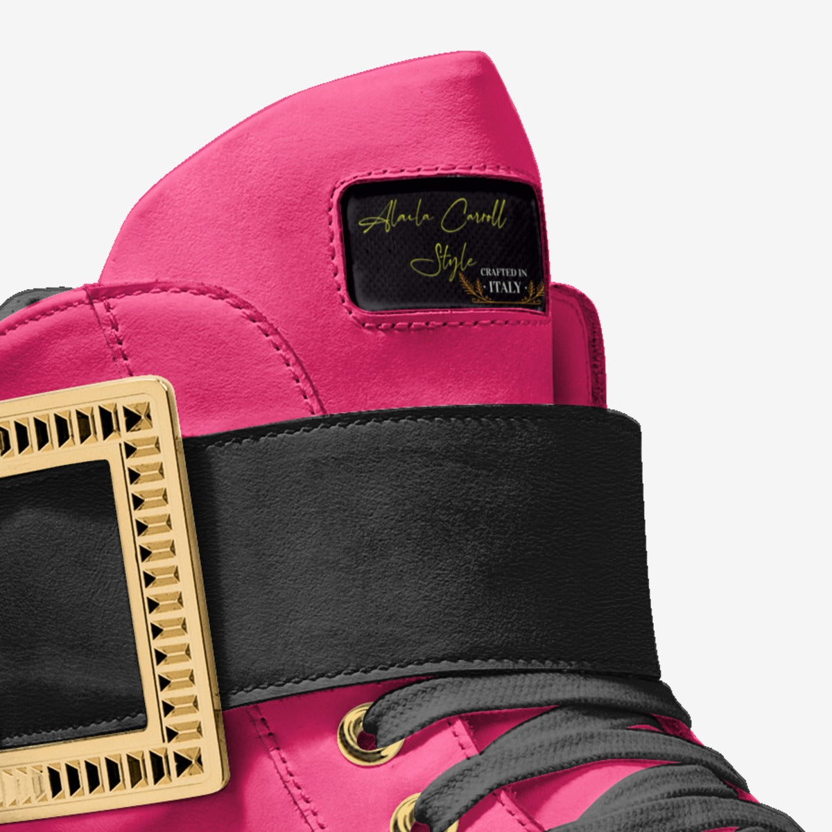 Pink LUXE HIGH-TOP SNEAKER image 4