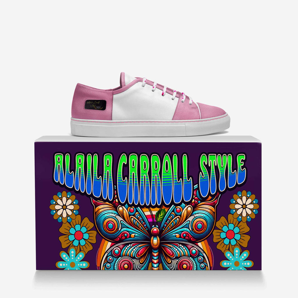 White & Pink Revised Skater Style image 5