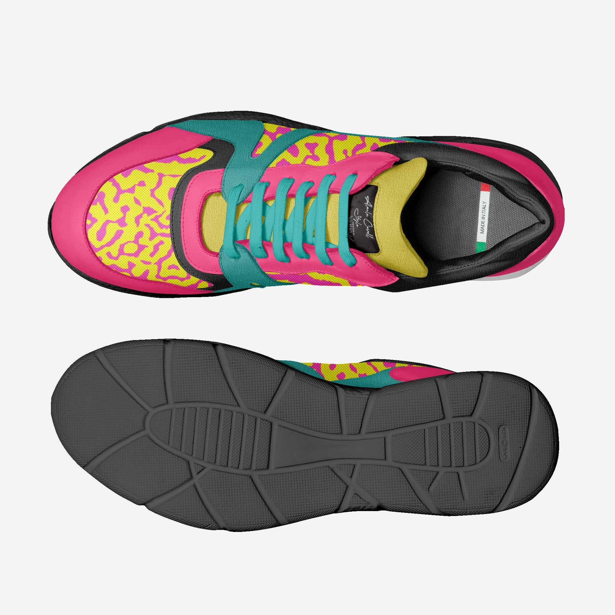 Pink, Teal, & Yellow Classic Runner Style image 3
