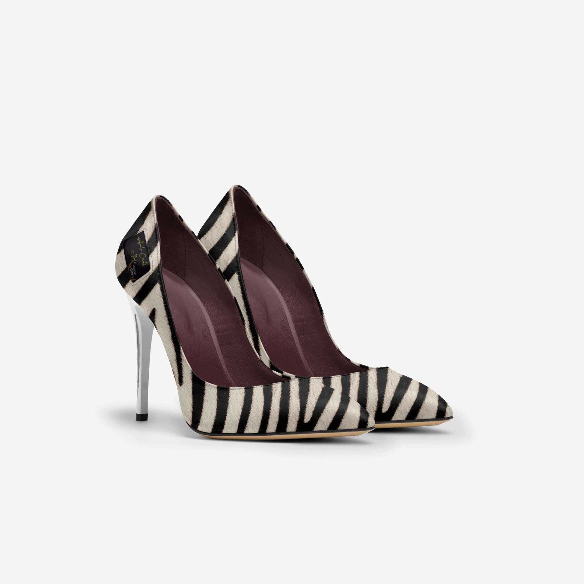Zebra Print Full Cut High Heel image 0