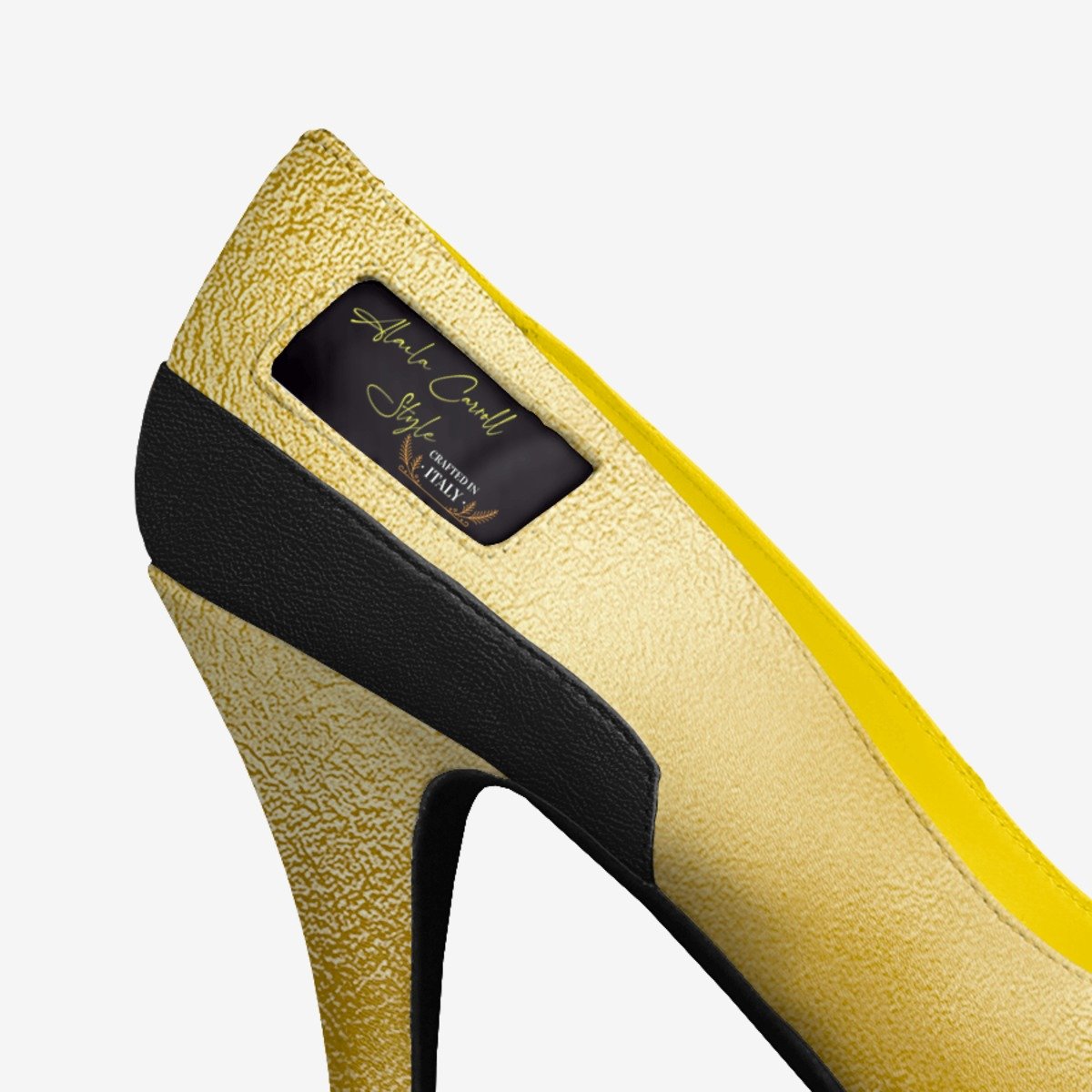 Luxury Striped Platform Pump image 1
