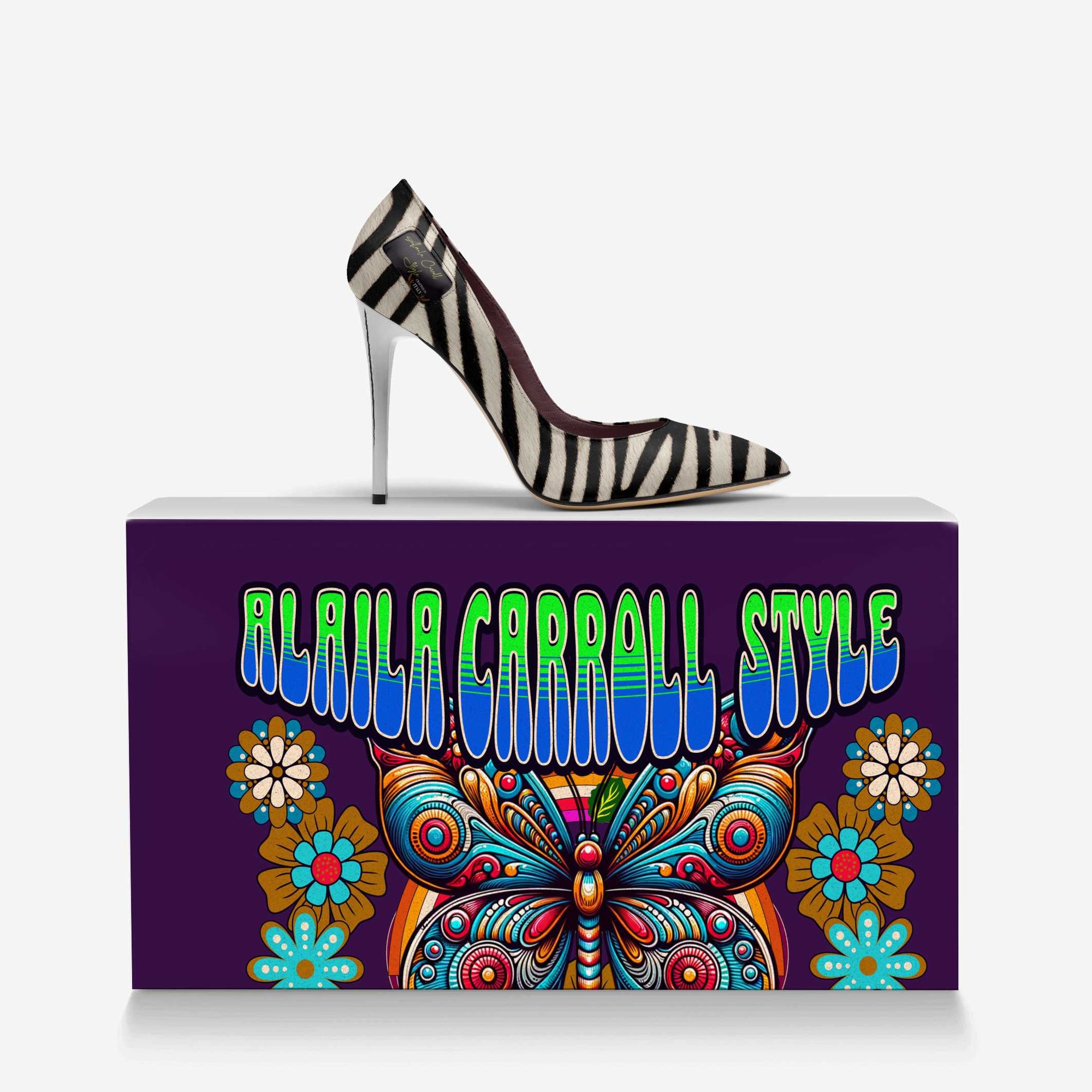 Zebra Print Full Cut High Heel image 6