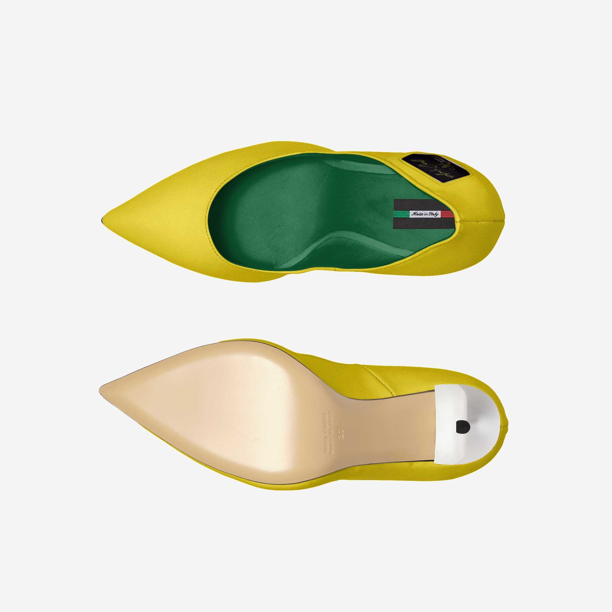 Yellow Full Cut High Heel image 4