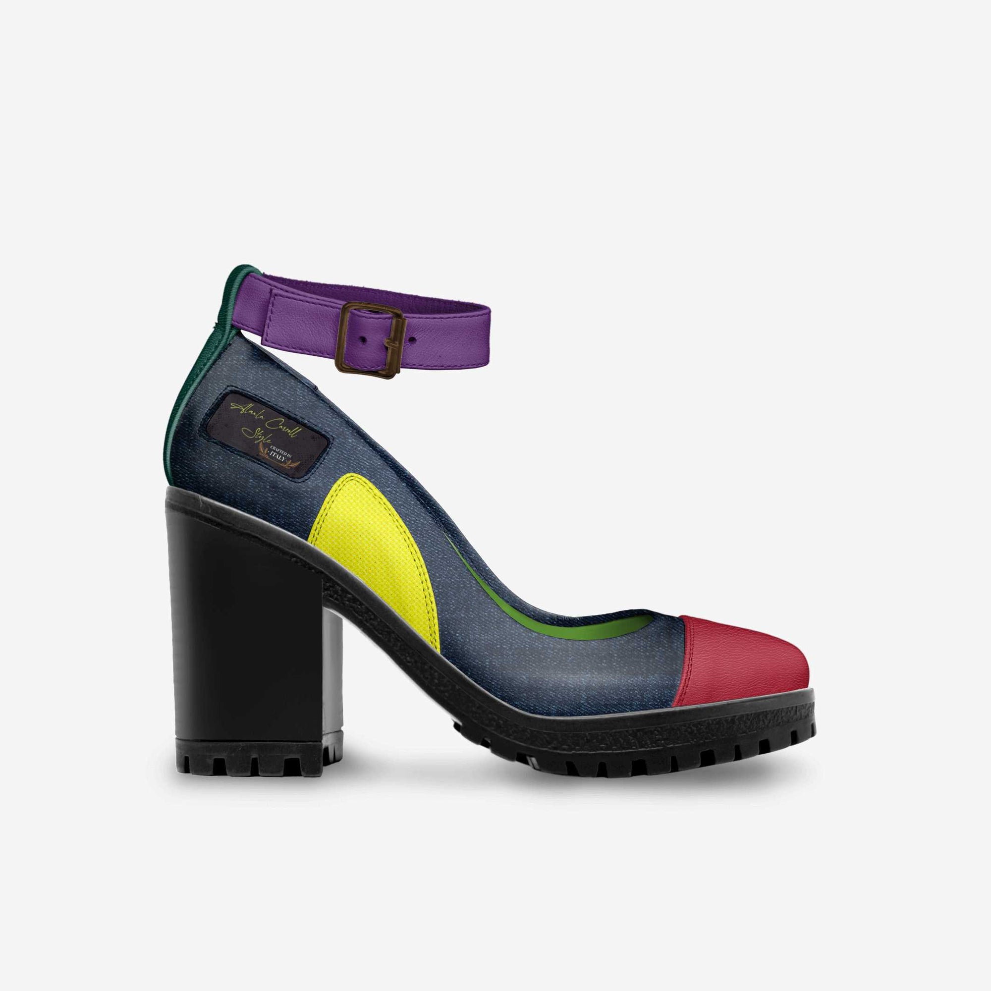 Colorful Ankle Strap Heel image 1
