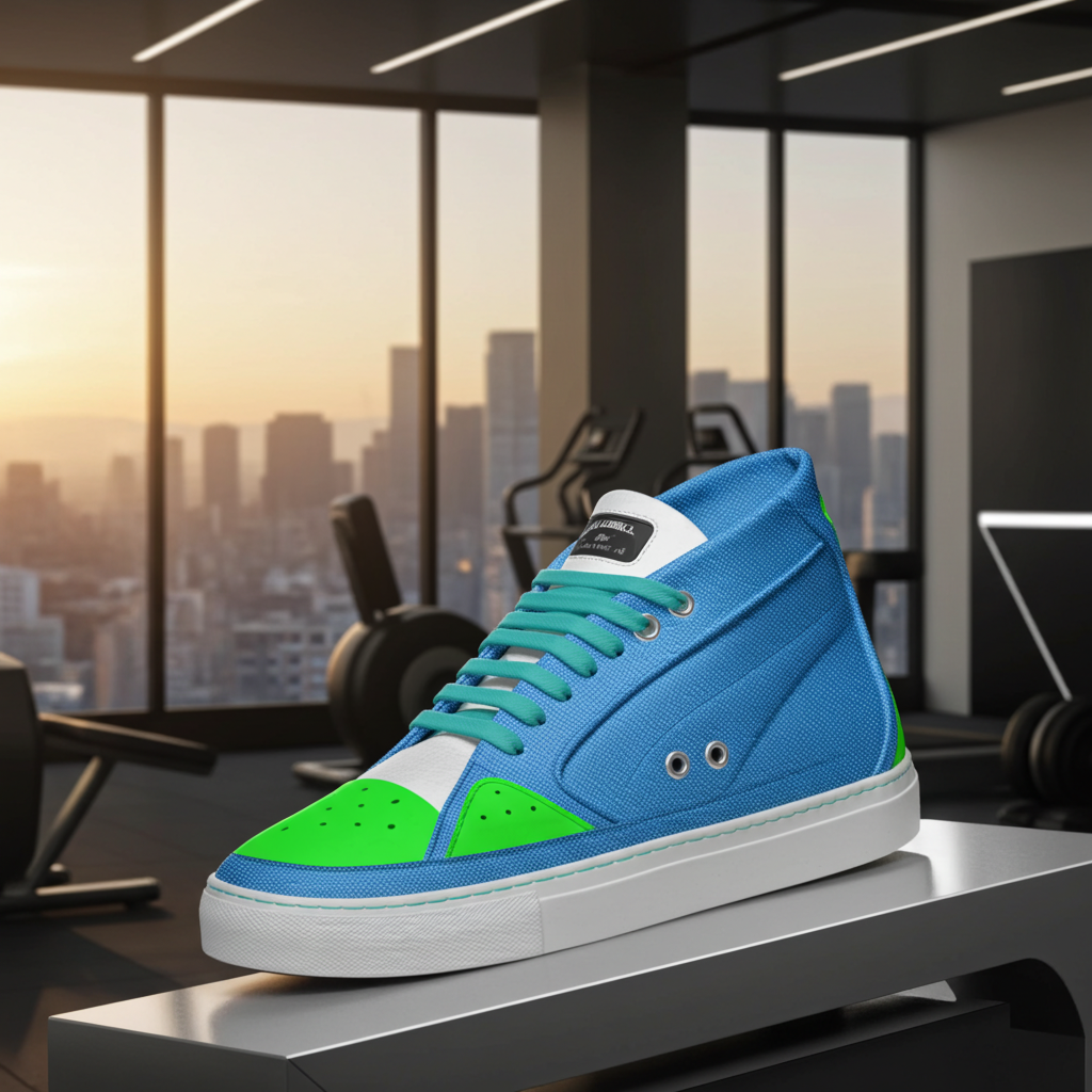 Aerodynamic Active Sneaker – Electric Blue, Lime & White