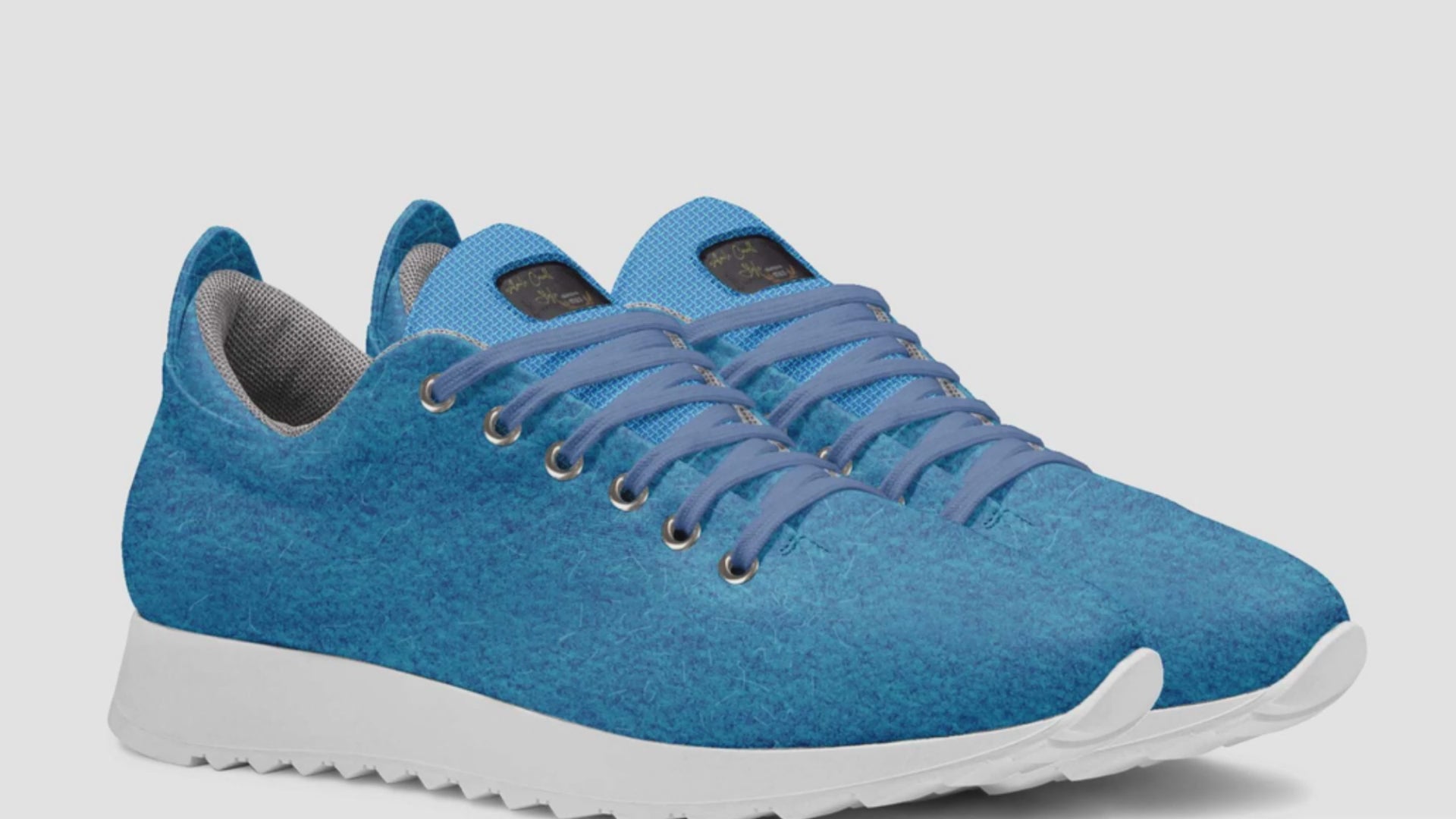 Eco Wool Fashion Design Blue & White