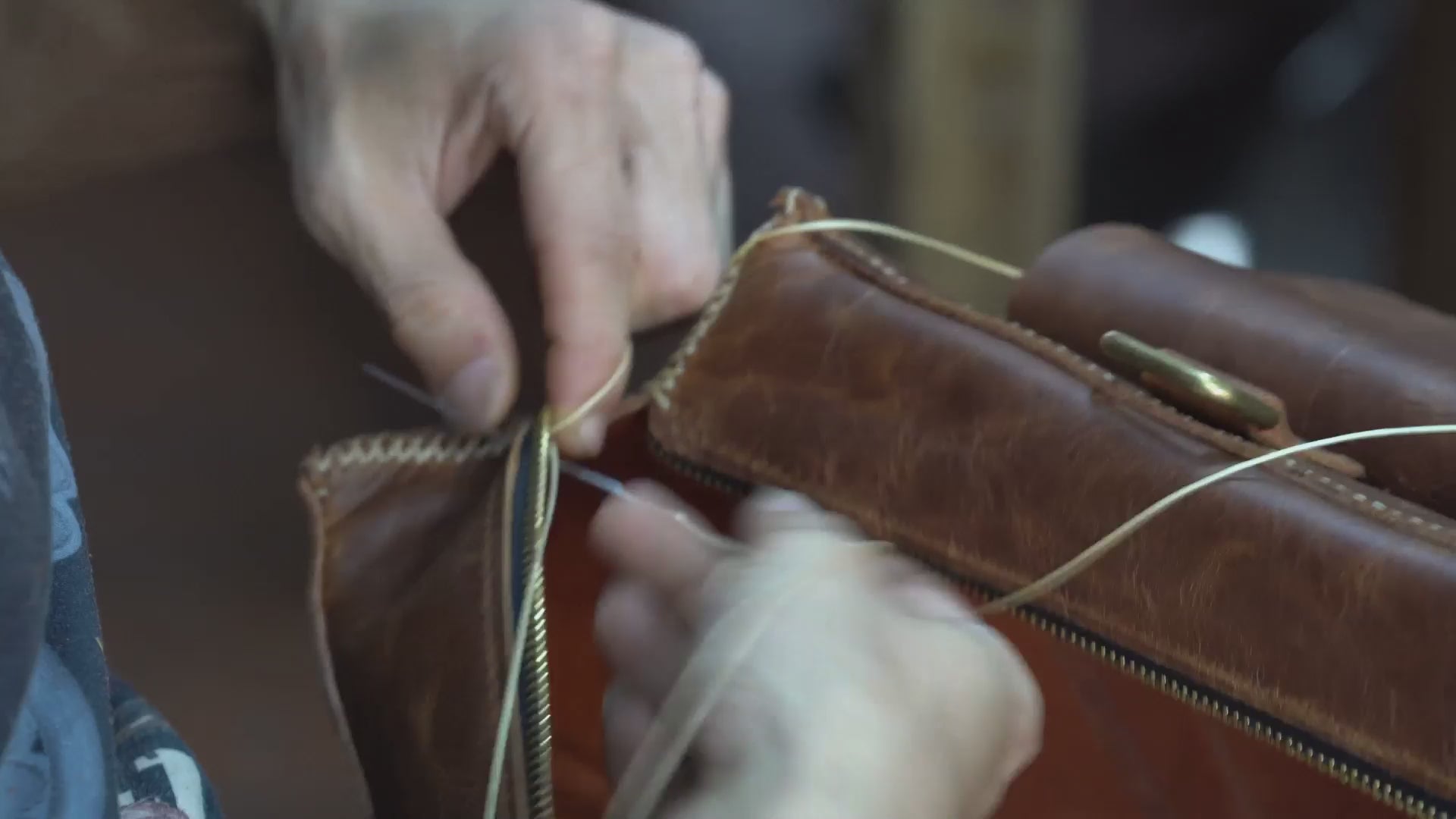 Brown & Tan DESIGNER LUXE MULTI-POCKET BELT BAG