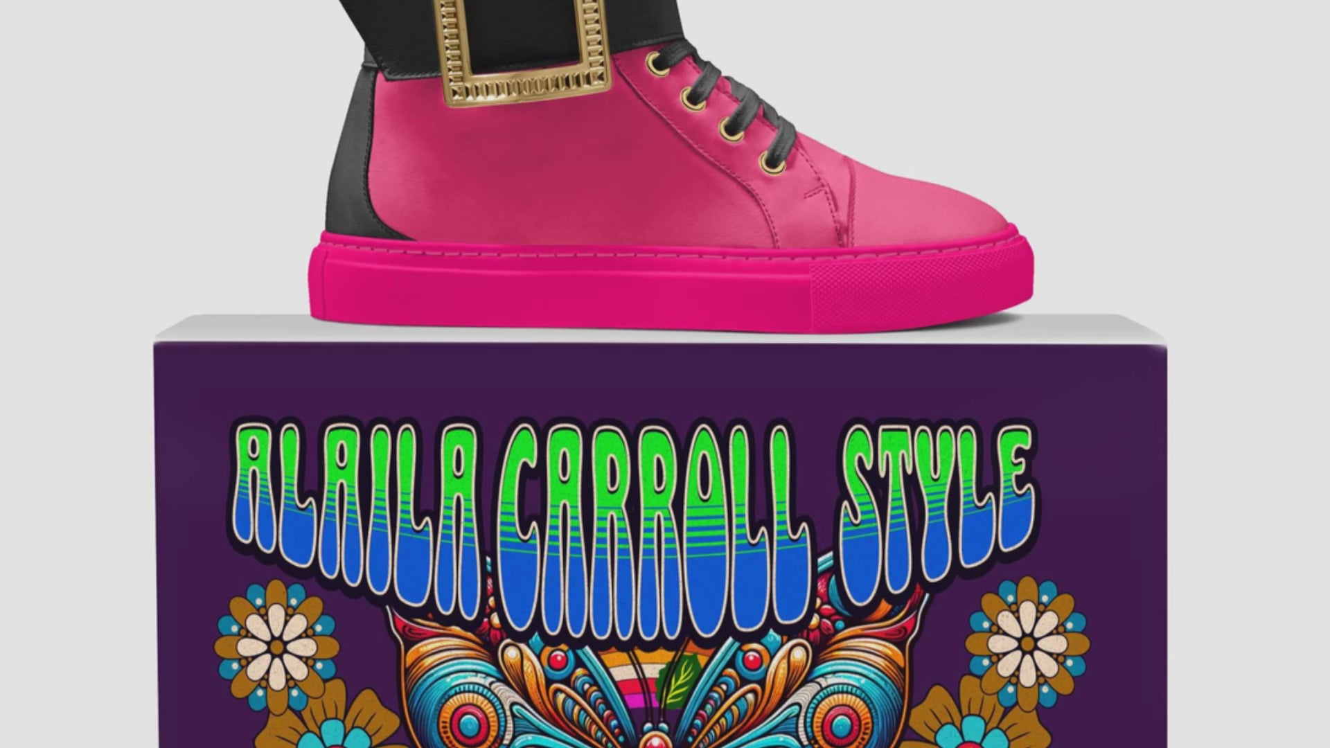 Pink LUXE HIGH-TOP SNEAKER