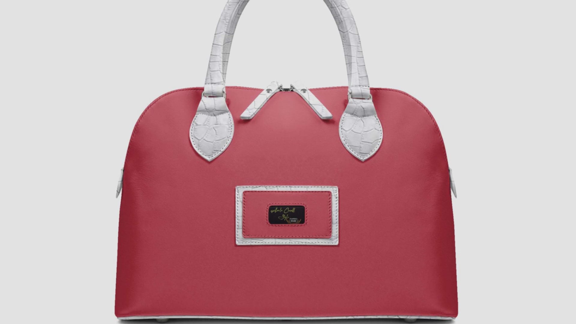 DESIGNER LUXURY FASHION-CHIC RED & WHITE BAG