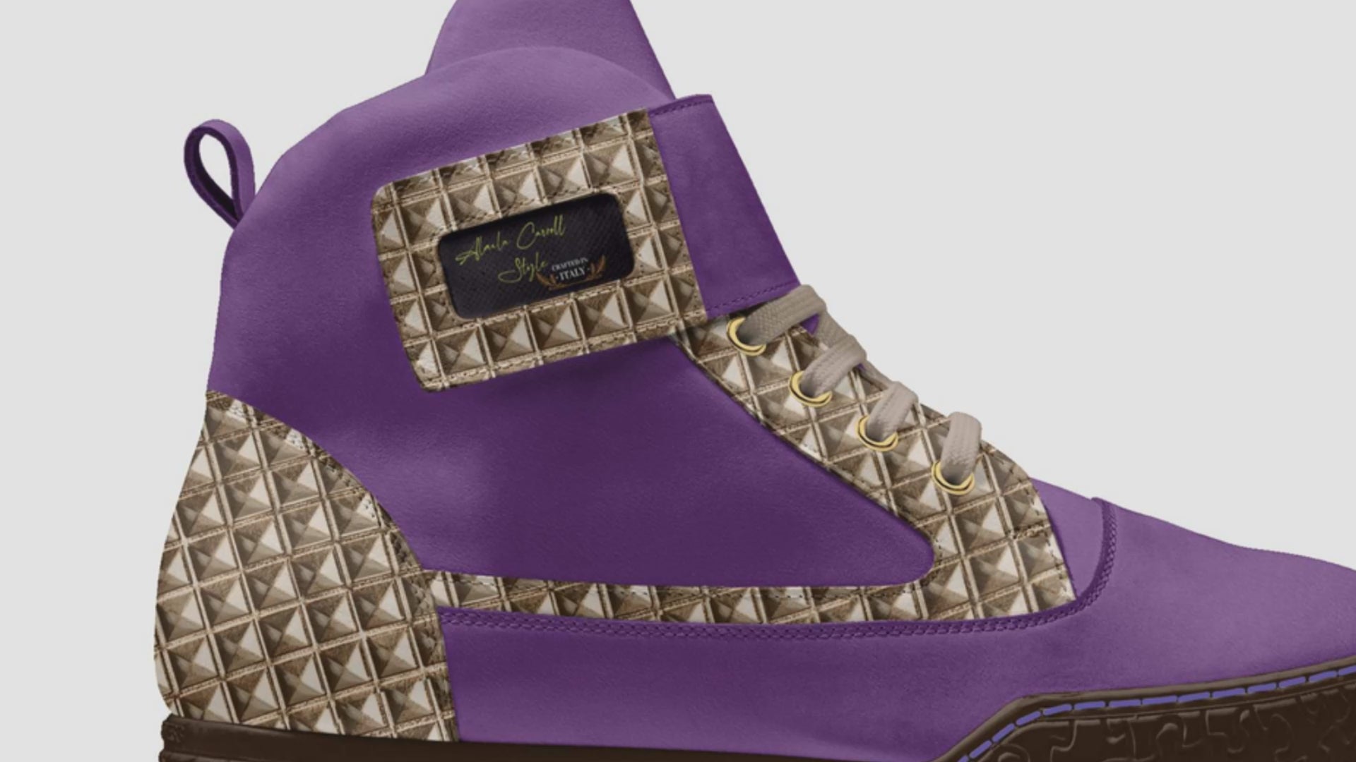 PURPLE MODERN STRAP HIGH TOP