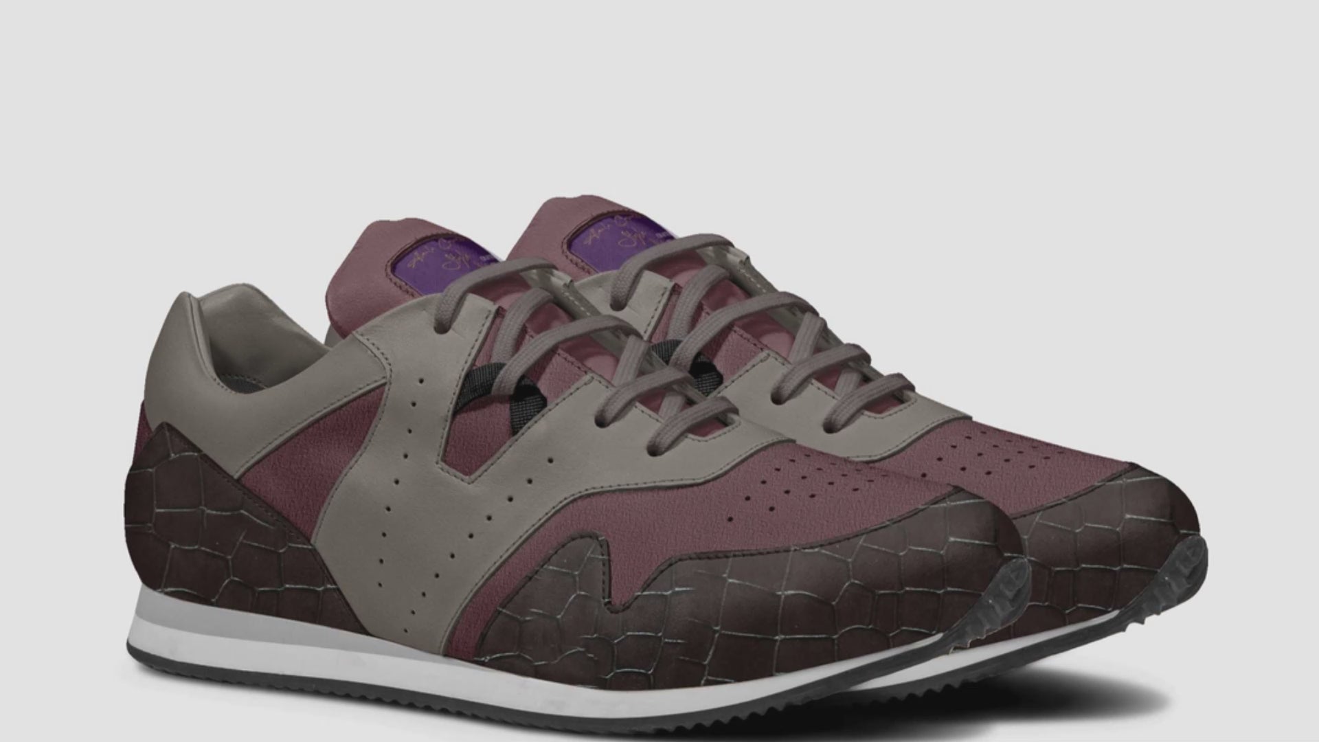 Luxury Sporty Runner Brown & Maroon
