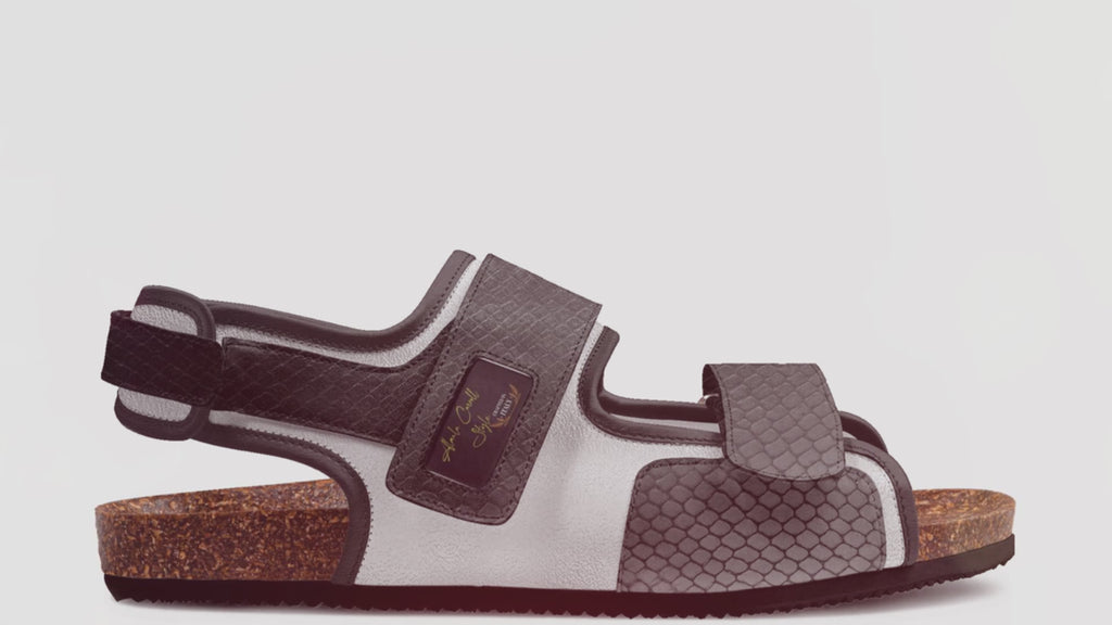 CLASSIC BLACK & SLIVER DESIGN SANDAL