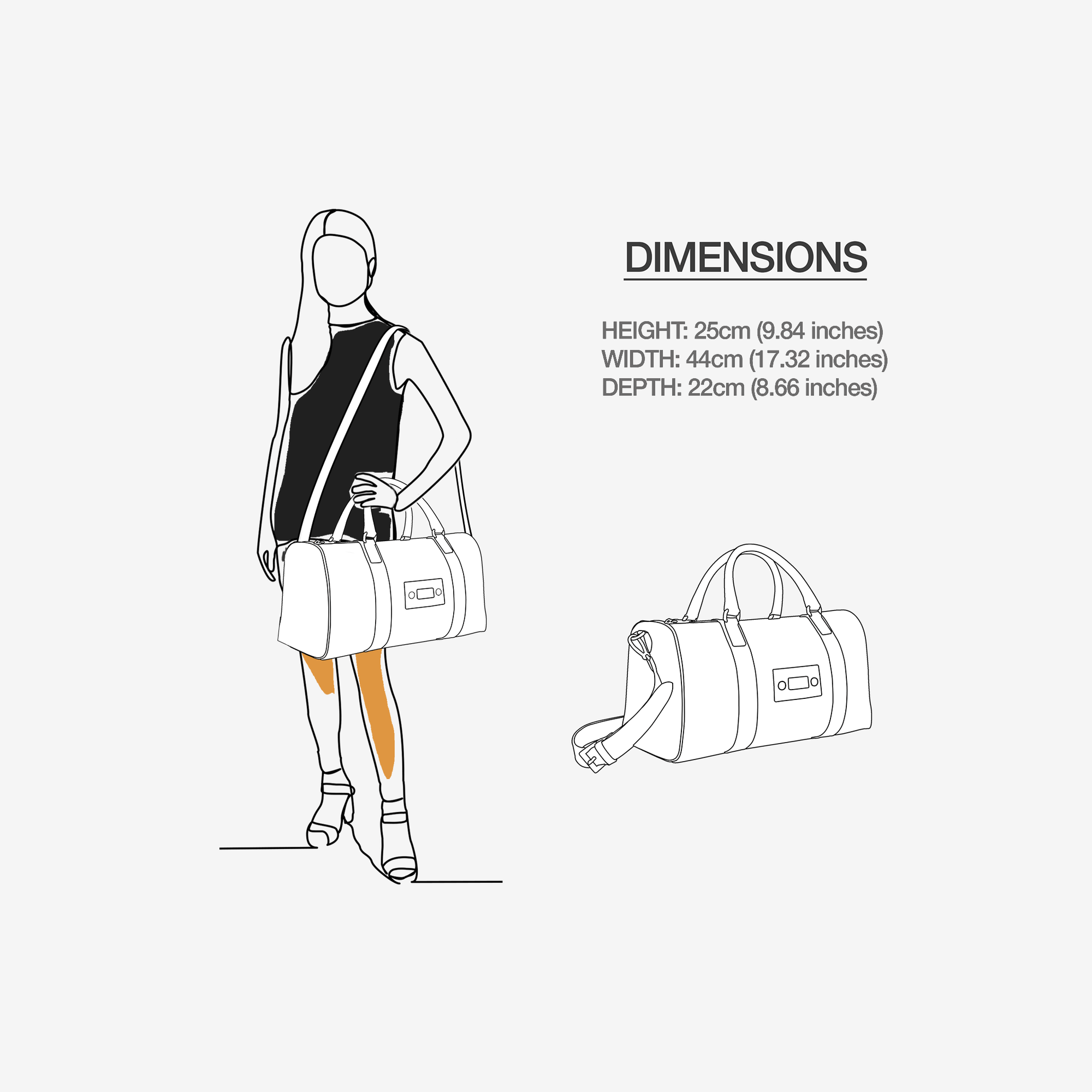 Designer Luxe Travel Bag Green & Green Plaid | Luxury Designer Weekender Bag | Alaila Carroll Style