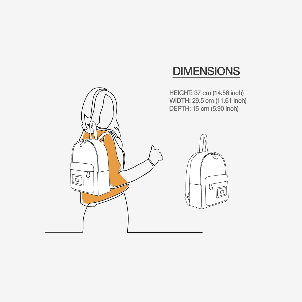 Minimal Luxe Backpack Brown & Gold