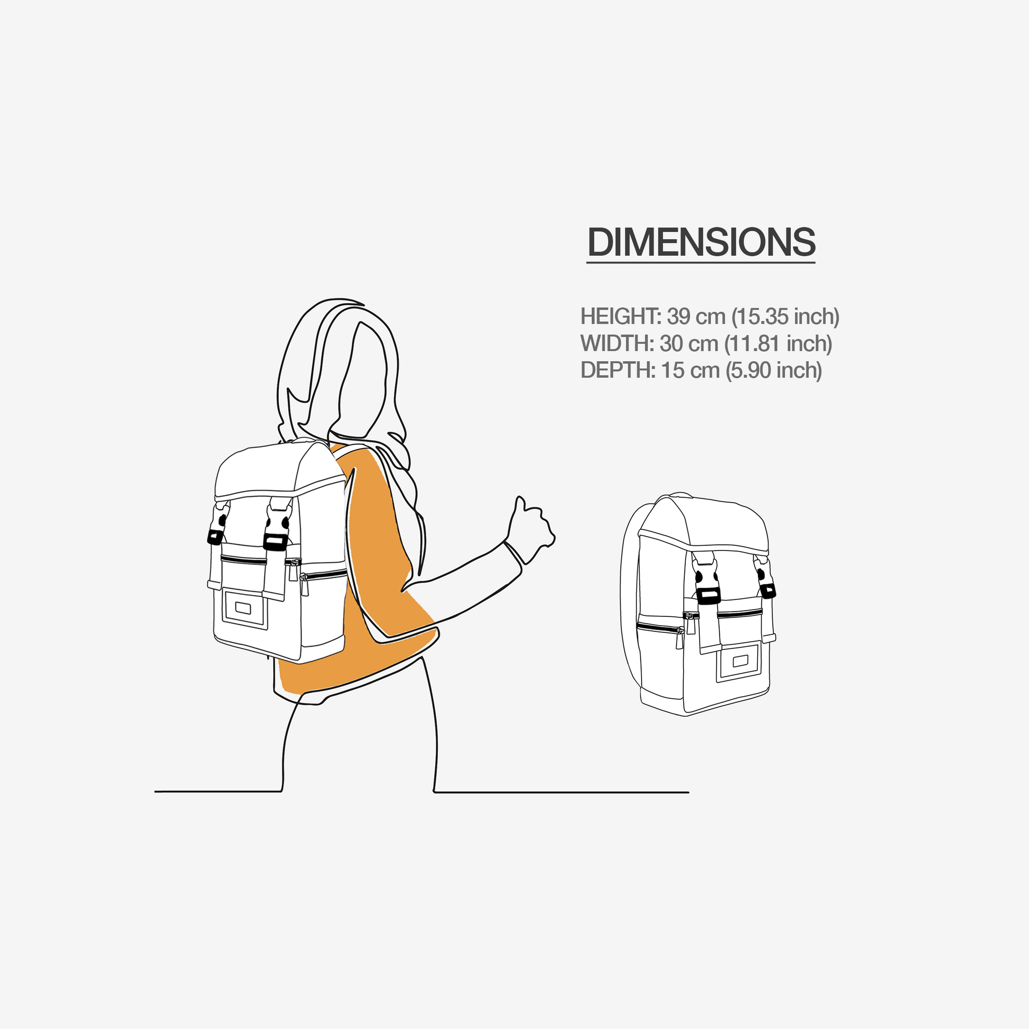 MODERN TRAVEL LUXE BACKPACK – Gold