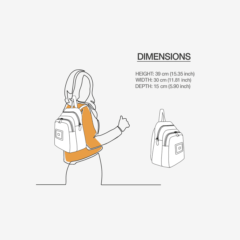DOUBLE ZIP LUXE LARGE BACKPACK Rainbow