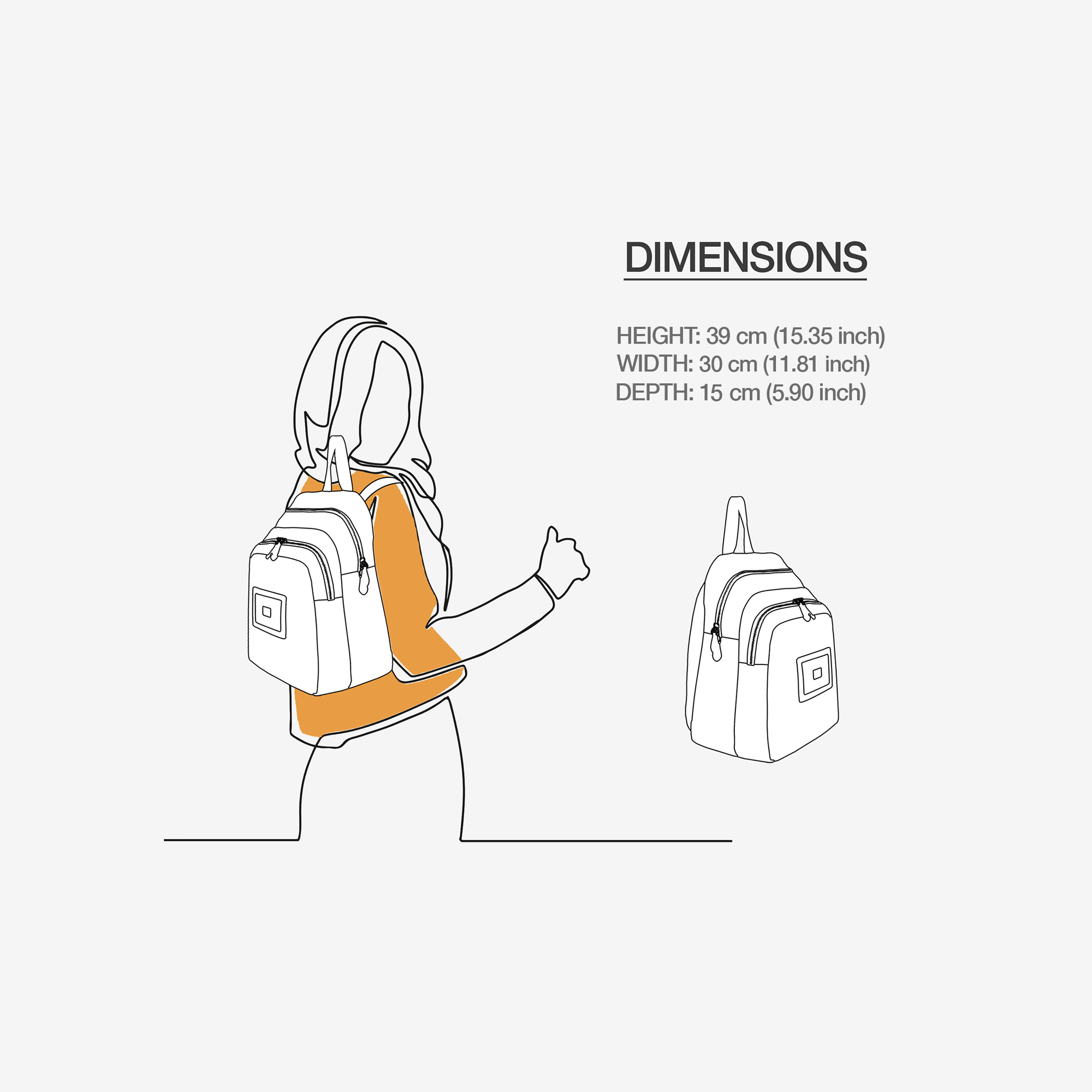 DOUBLE ZIP LUXE LARGE BACKPACK Rainbow