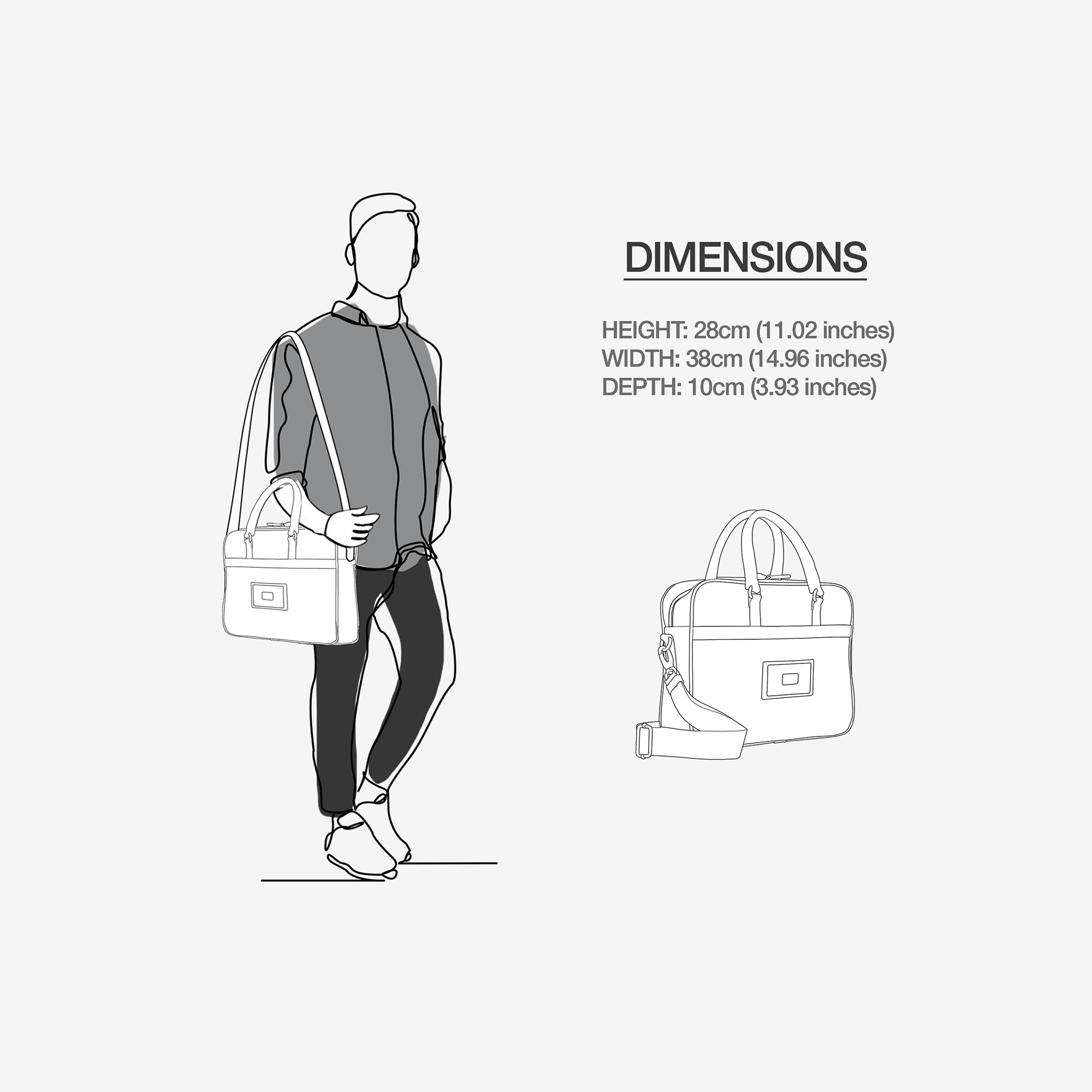 DESIGNER LUXURY URBAN WORK BAG Brown