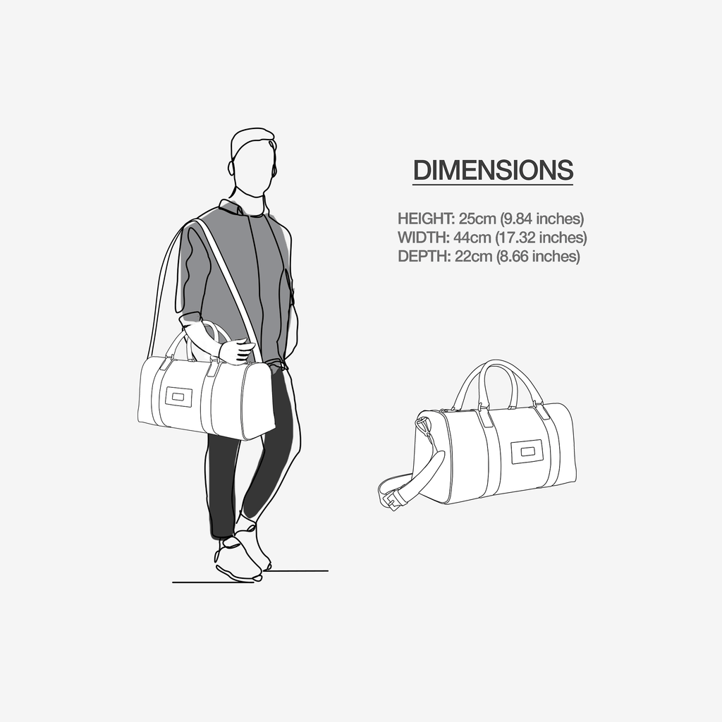 DESIGNER LUXE TRAVEL BAG Silver Textile & Red